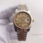 (EW) Rolex EW Factory Datejust II Gold Dial Fluted Bezel 41mm Watch Copy 3255